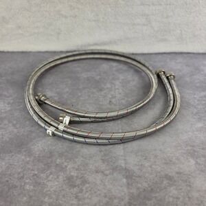 Eastman Braided Stainless Steel Washing Machine Hoses 48in Hot and Cold Pair